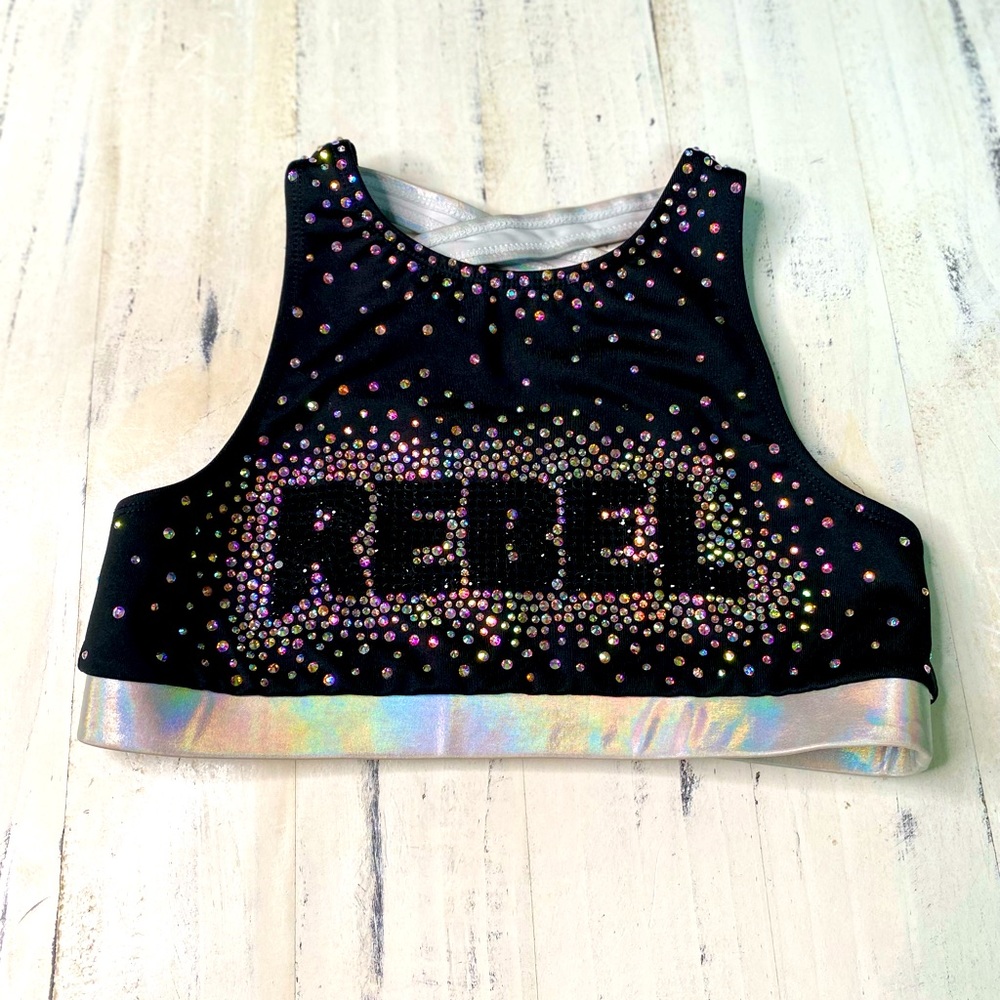 Like new YL Rebel bling cheer outfit costume - Picture 2 of 9